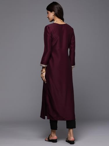 Women Straight Embroidered Kurta | Ladies Kurti Kameez Top Ethnic Ready to Wear | Suits for Casual Formal Traditional Wear