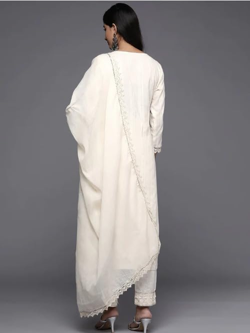 Women Embroidered Kurta Palazzo Set with Dupatta | Ladies Top Kurti Kameez with Bottom Pant | Traditional Festive Party Dress Ready to Wear