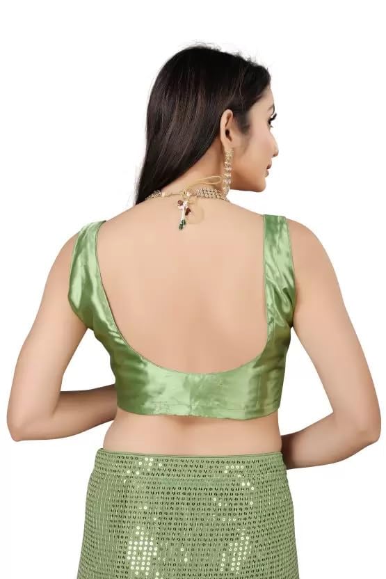 Women Georgette Saree with Unstitched Blouse Piece | Ladies Traditional Wedding Festival Dress