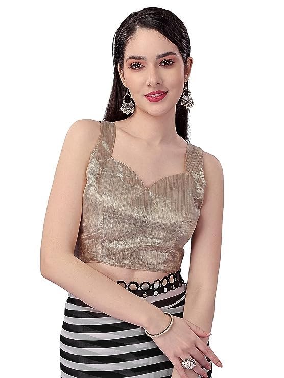Women Georgette Saree with Unstitched Blouse Piece | Multicolor Traditional Wedding Festival Dress