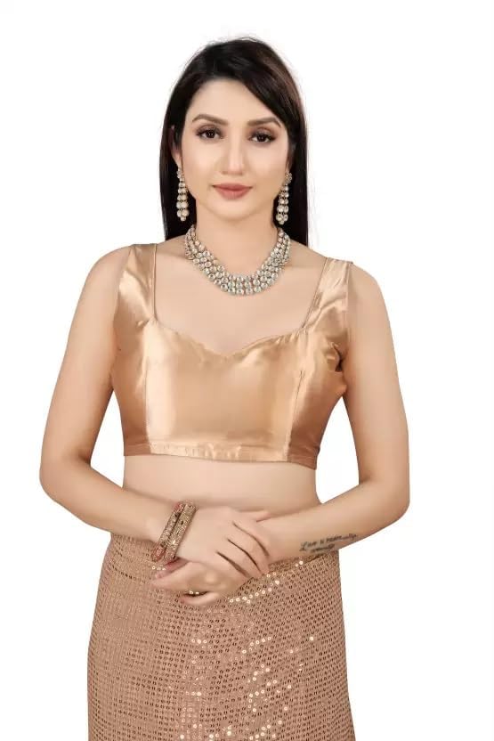 Women Georgette Saree with Unstitched Blouse Piece | Ladies Traditional Wedding Festival Dress