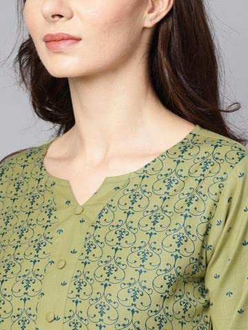 Women Embriodered Printed A-Line Top | Ladies Kurti Kurta Ethnic Tunic Shirt | Ready to Wear for Casual Formal Look