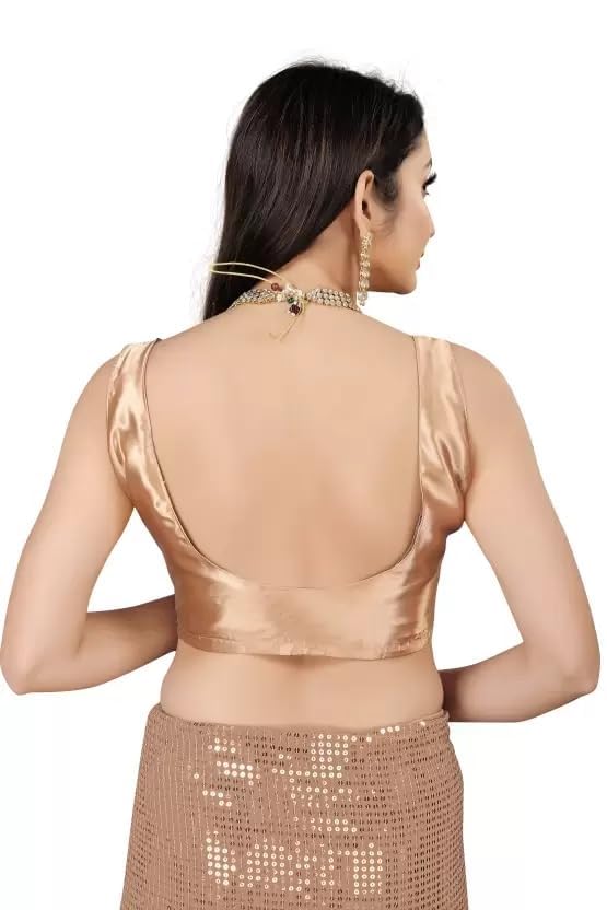 Women Georgette Saree with Unstitched Blouse Piece | Ladies Traditional Wedding Festival Dress