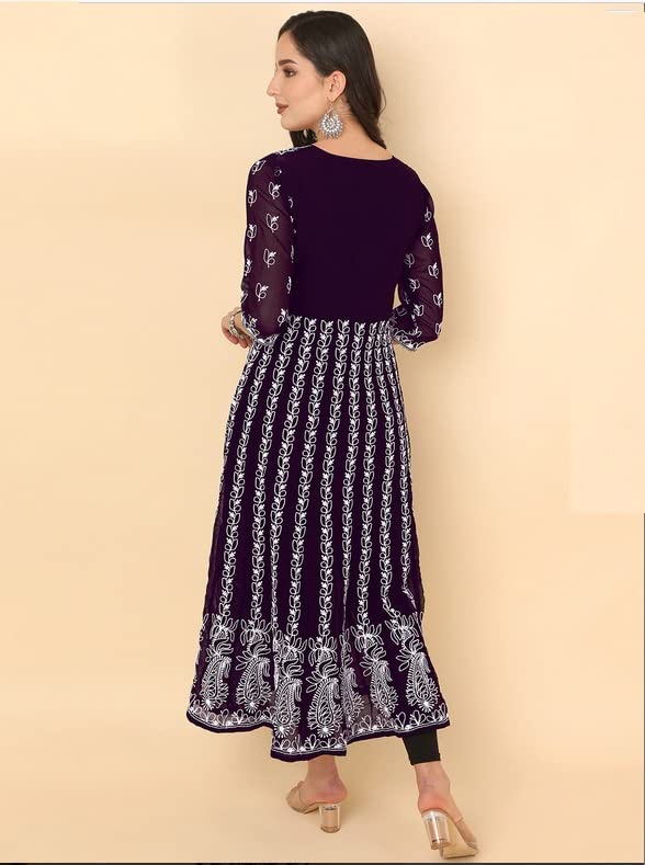 Women Anarkali Flared Kurta | Ladies Top Kurti Kameez Ready to Wear | Ethnic Indian Pakistani Party Dress | Traditional Festival Party Wear