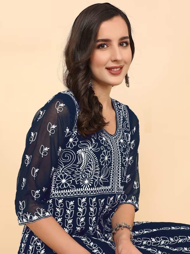 Women Anarkali Flared Kurta | Ladies Top Kurti Kameez Ready to Wear | Ethnic Indian Pakistani Party Dress | Traditional Festival Party Wear