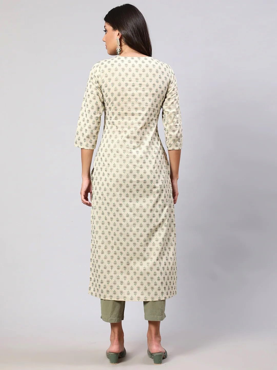 Women Straight Printed Kurta | Ladies Kurti Kameez Top Ethnic Ready to Wear | Suits for Casual Formal Traditional Wear