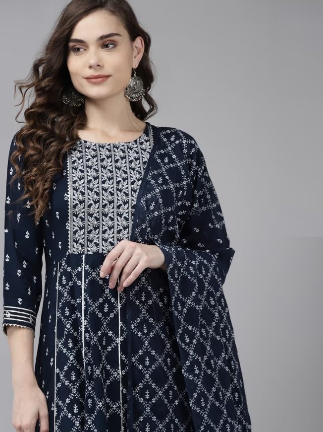 Women Kurta Palazzo Set with Dupatta | Ladies Top Kurti Kameez with Bottom Pant | Traditional Festive Party Dress Ready to Wear