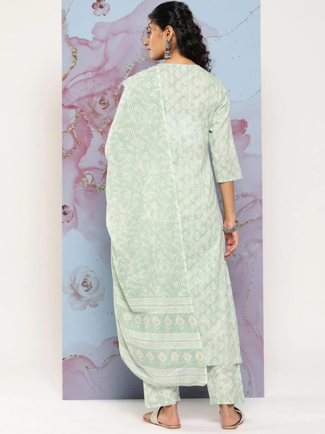 Women Kurta with Dupatta and Palazzo Set | Ladies Top Kurti Kameez Salwar Suit Bottom Pant | Ethnic Indian Pakistani Party Dress | Festive Traditional Ready to Wear