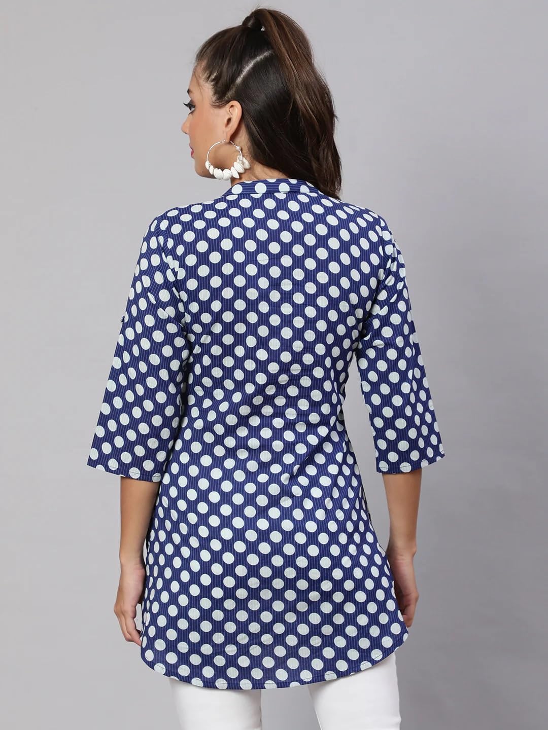 Women Printed Straight Tunic Top | Ladies Kurti Kurta Blouse T-shirt | Ethnic Traditional Ready to Wear