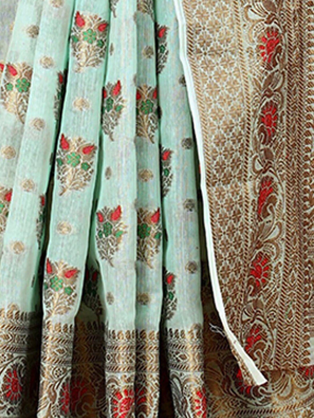 Women Zari Silk Blend Saree with Unstitched Blouse Piece | Ladies Traditional Wedding Festival Party Dress