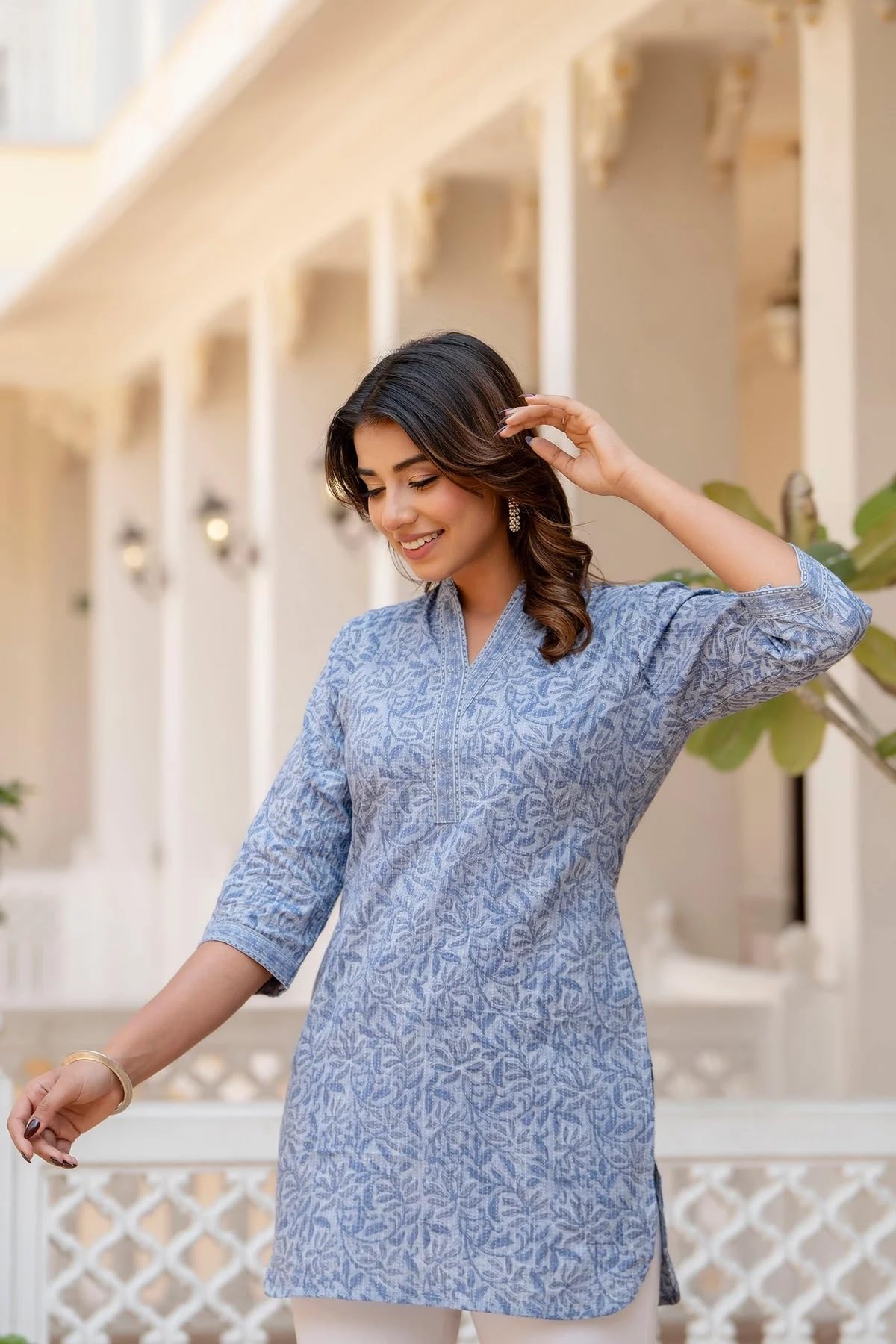 Women Printed Straight Tunic Top | Ladies Kurti Kurta Blouse T-shirt | Glorious Avenue Women Printed Straight Tunic Top | Ladies Kurti Kurta Blouse T-shirt | Glorious Avenue