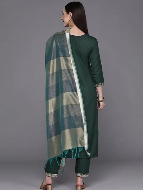 Women Cotton Kurta Palazzo Set with Dupatta | Ladies Top Kurti Kameez with Bottom Pant | Traditional Ready to Wear Dress