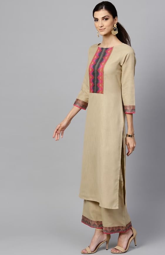 Women Kurta Palazzo Set with Dupatta | Ladies Top Kurti Kameez with Bottom Pant | Traditional Festive Party Dress Ready to Wear