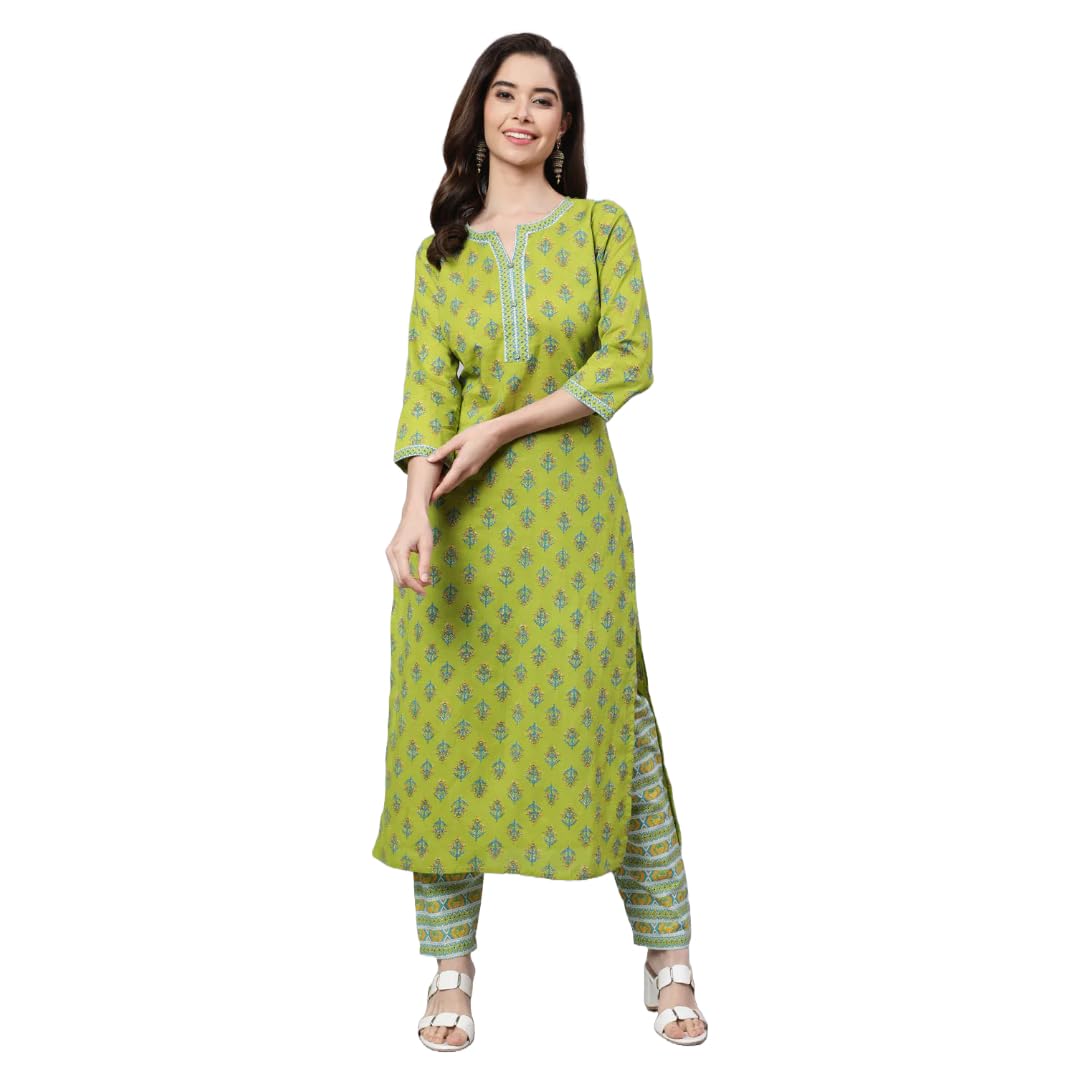 Women Kurta with Palazzo Set | Ladies Kurti Top Kameez Salwar Suit Bottom Pant | Ethnic Indian Pakistani Party Dress | Traditional Festival Ready to Wear