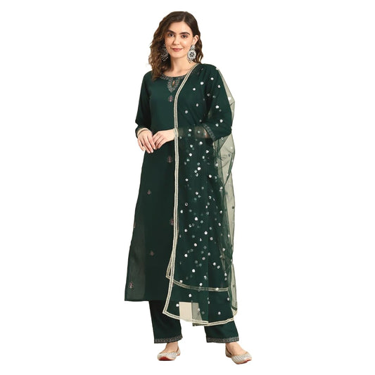 Women Kurta Palazzo Set with Dupatta | Ladies Top Kurti Kameez with Bottom Pant | Traditional Festive Party Dress Ready to Wear