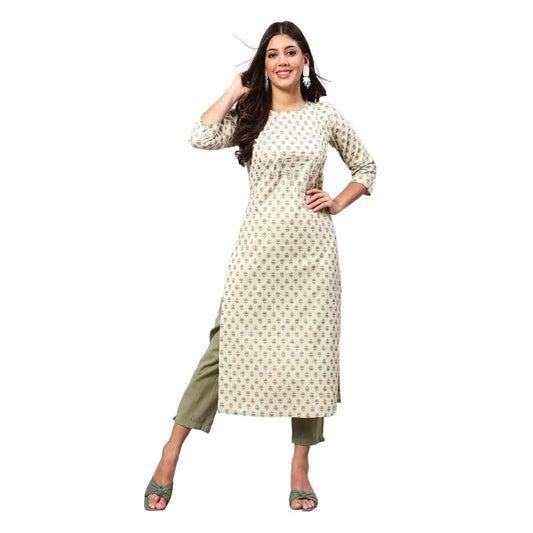 Women Straight Printed Kurta | Ladies Kurti Kameez Top Ethnic Ready to Wear | Suits for Casual Formal Traditional Wear