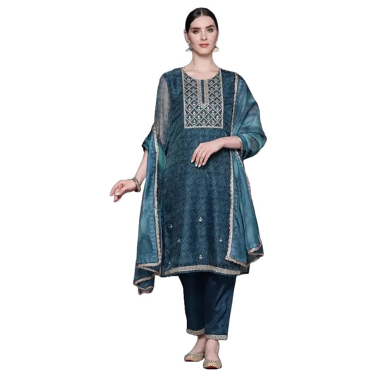 Women Kurta Palazzo Set with Dupatta | Ladies Top Kurti Kameez with Bottom Pant | Traditional Festive Party Dress Ready to Wear