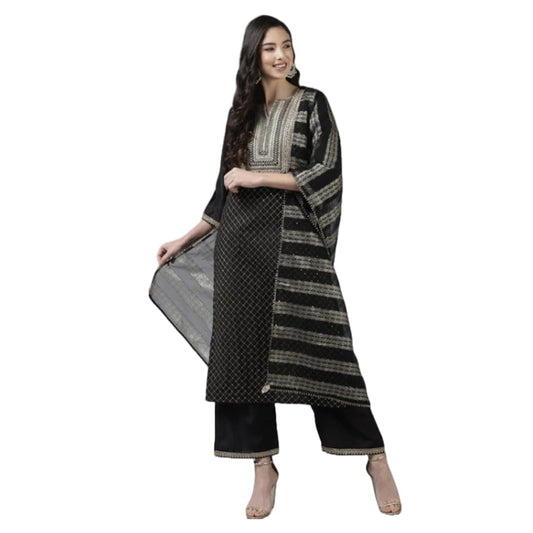 Women Kurta Palazzo Set with Dupatta | Ladies Top Kurti Kameez with Bottom Pant | Traditional Festive Party Dress Ready to Wear