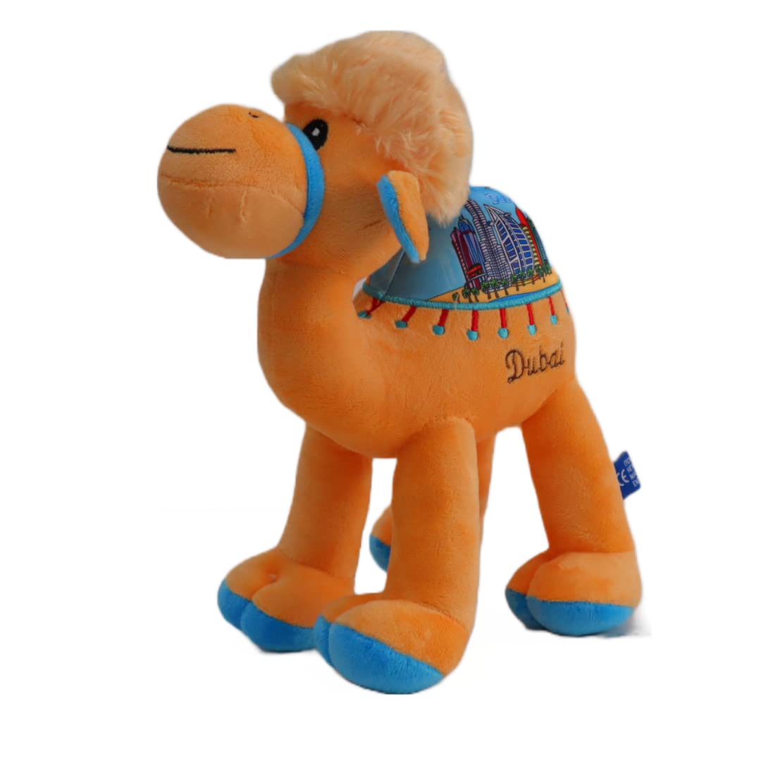 Camel Stuffed Animals Plush | Dubai UAE Souvenir | Cute Cuddly Soft Toy Teddy Bear Games | for Kids Babies Child Boys Girls | Birthday Christmas Valentine Party Return Gift (Camel_Qty1)