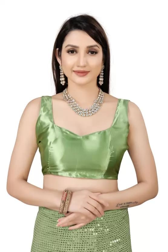 Women Georgette Saree with Unstitched Blouse Piece | Ladies Traditional Wedding Festival Dress