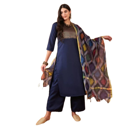 Women Kurta Palazzo Set with Dupatta | Ladies Top Kurti Kameez with Bottom Pant | Traditional Dress Ready to Wear