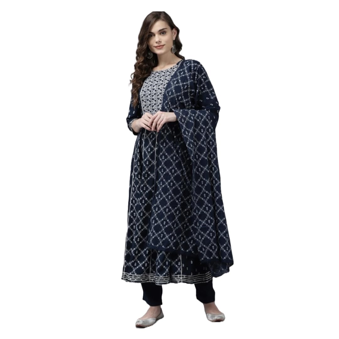 Women Kurta Palazzo Set with Dupatta | Ladies Top Kurti Kameez with Bottom Pant | Traditional Festive Party Dress Ready to Wear