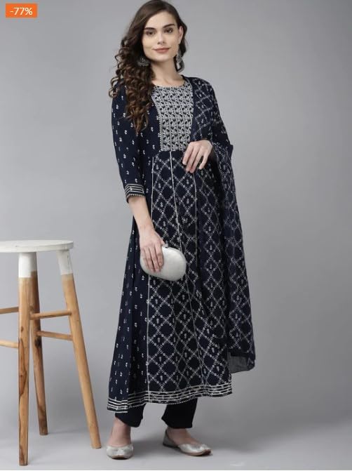 Women Kurta Palazzo Set with Dupatta | Ladies Top Kurti Kameez with Bottom Pant | Traditional Festive Party Dress Ready to Wear