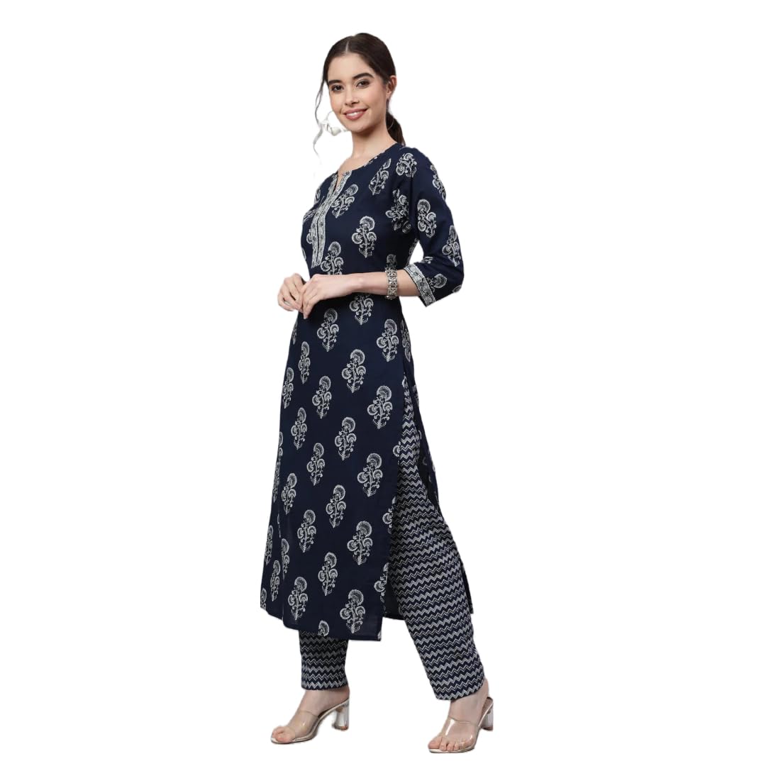 Women Kurta with Palazzo Set | Ladies Kurti Top Kameez Salwar Suit Bottom Pant | Ethnic Indian Pakistani Party Dress | Traditional Festival Ready to Wear