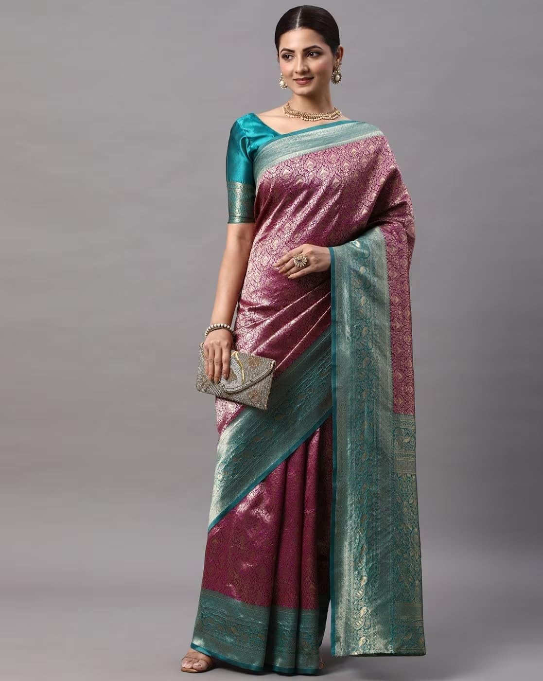 Women Art Silk Saree with Unstitched Blouse Piece | Ladies Traditional Wedding Festival Party Dress