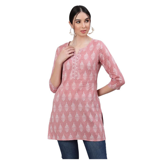 Women Embriodered Printed A-Line Top | Ladies Kurti Kurta Ethnic Tunic Shirt | Ready to Wear for Casual Formal Look