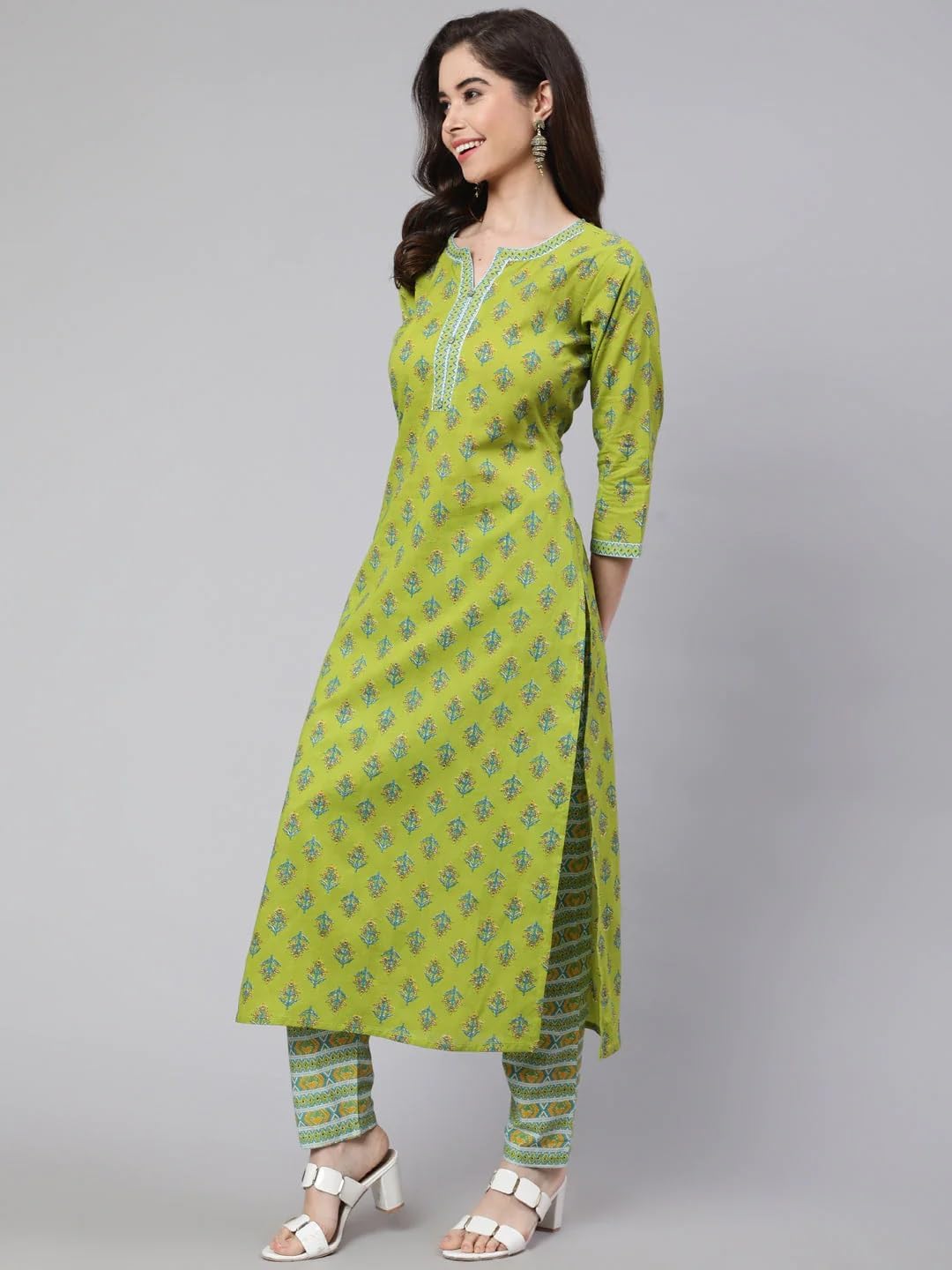 Women Kurta with Palazzo Set | Ladies Kurti Top Kameez Salwar Suit Bottom Pant | Ethnic Indian Pakistani Party Dress | Traditional Festival Ready to Wear