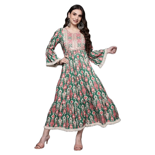 Women Anarkali Flared Kurta | Ladies Top Kurti Kameez Ready to Wear | Ethnic Indian Pakistani Party Dress | Traditional Festival Party Wear