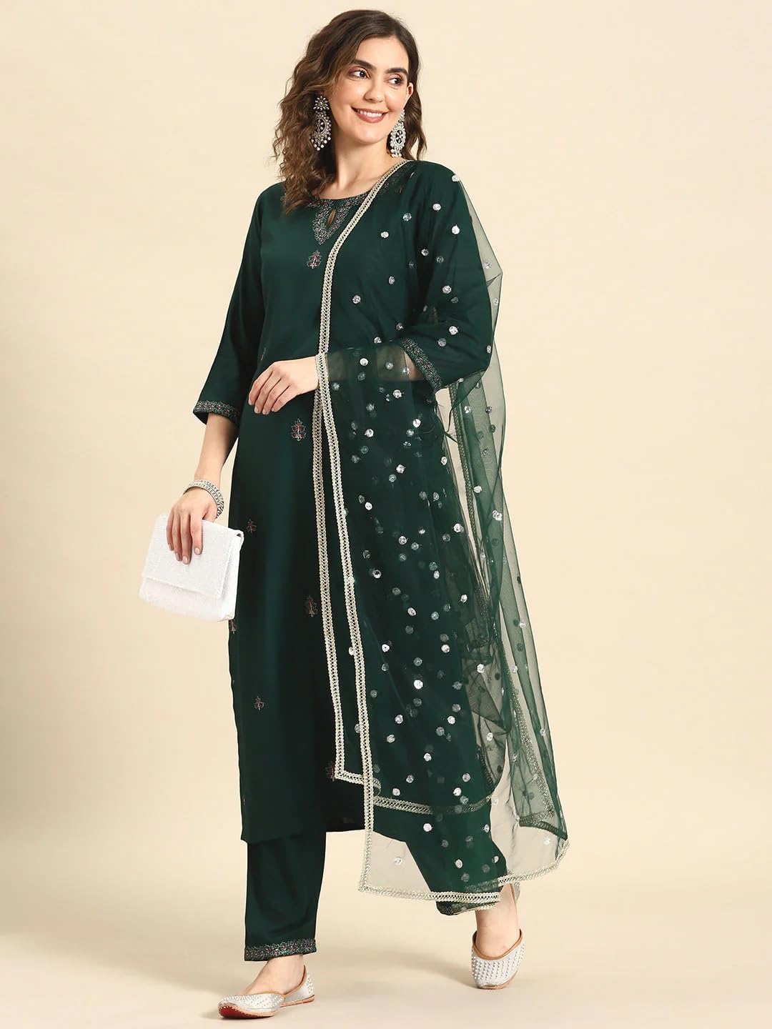 Women Kurta Palazzo Set with Dupatta | Ladies Top Kurti Kameez with Bottom Pant | Traditional Festive Party Dress Ready to Wear