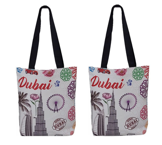 Women Shoulder Tote Bags | Multipurpose Shopping Outdoor Training Traveling | Dubai Souvenir Handbag for Beach Party Return Gift