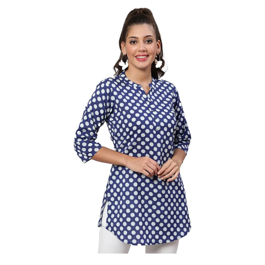 Women Printed Straight Tunic Top | Ladies Kurti Kurta Blouse T-shirt | Ethnic Traditional Ready to Wear