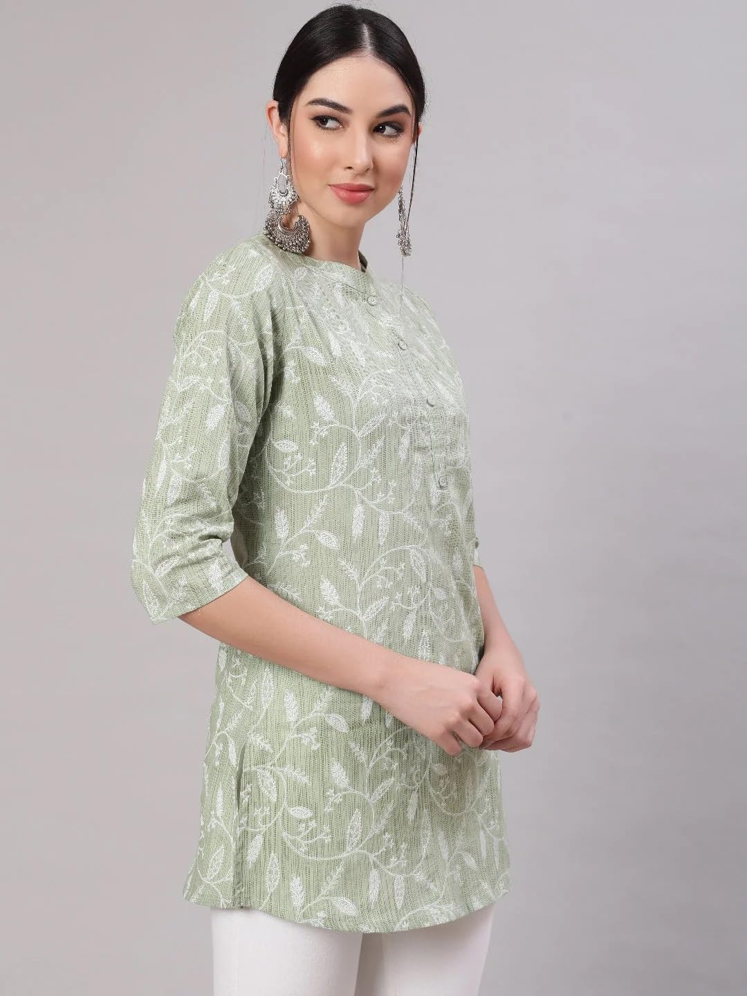 Women Printed Straight Tunic Top | Ladies Kurti Kurta Blouse T-shirt | Ethnic Traditional Ready to Wear