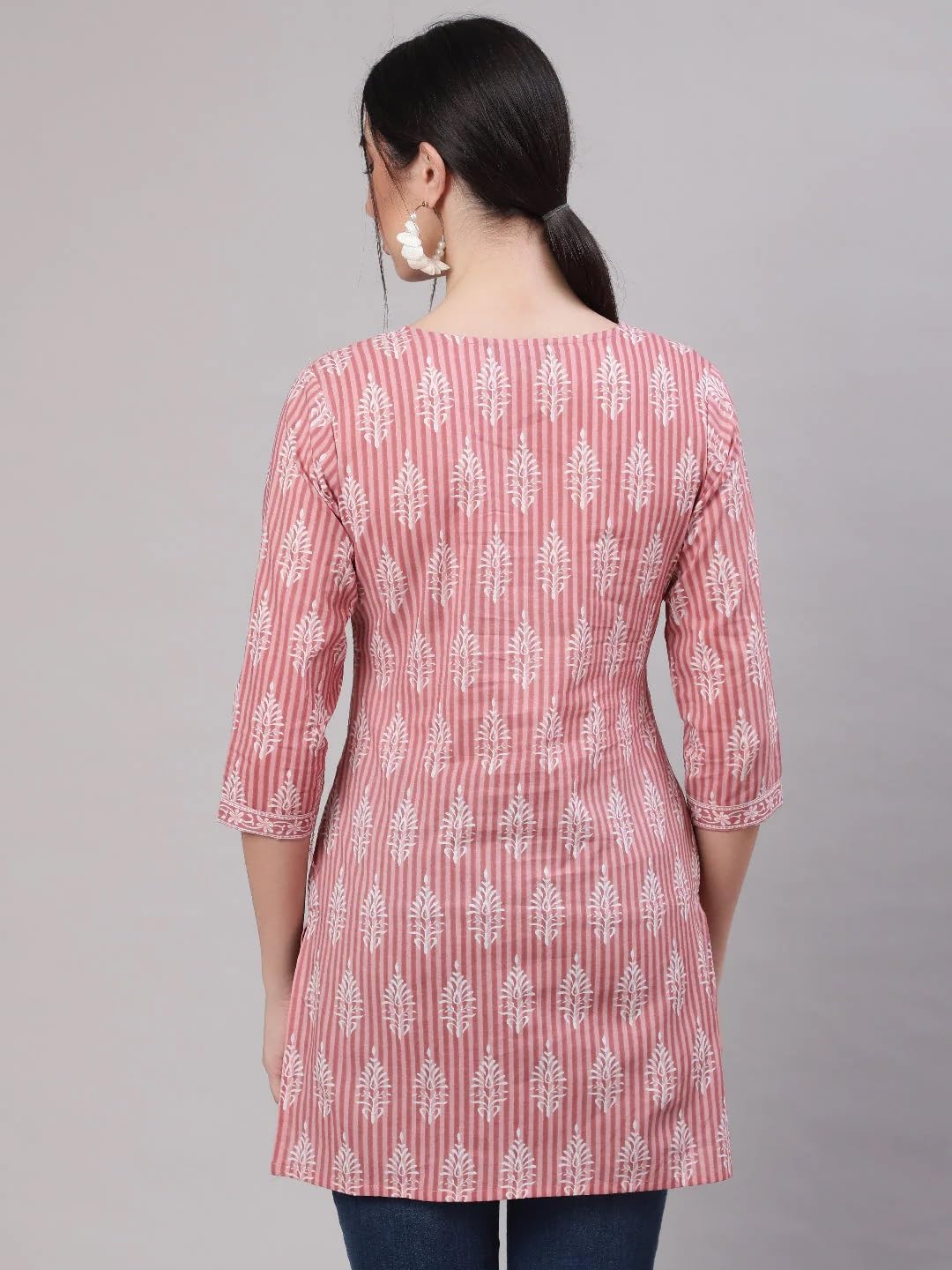 Women Embriodered Printed A-Line Top | Ladies Kurti Kurta Ethnic Tunic Shirt | Ready to Wear for Casual Formal Look